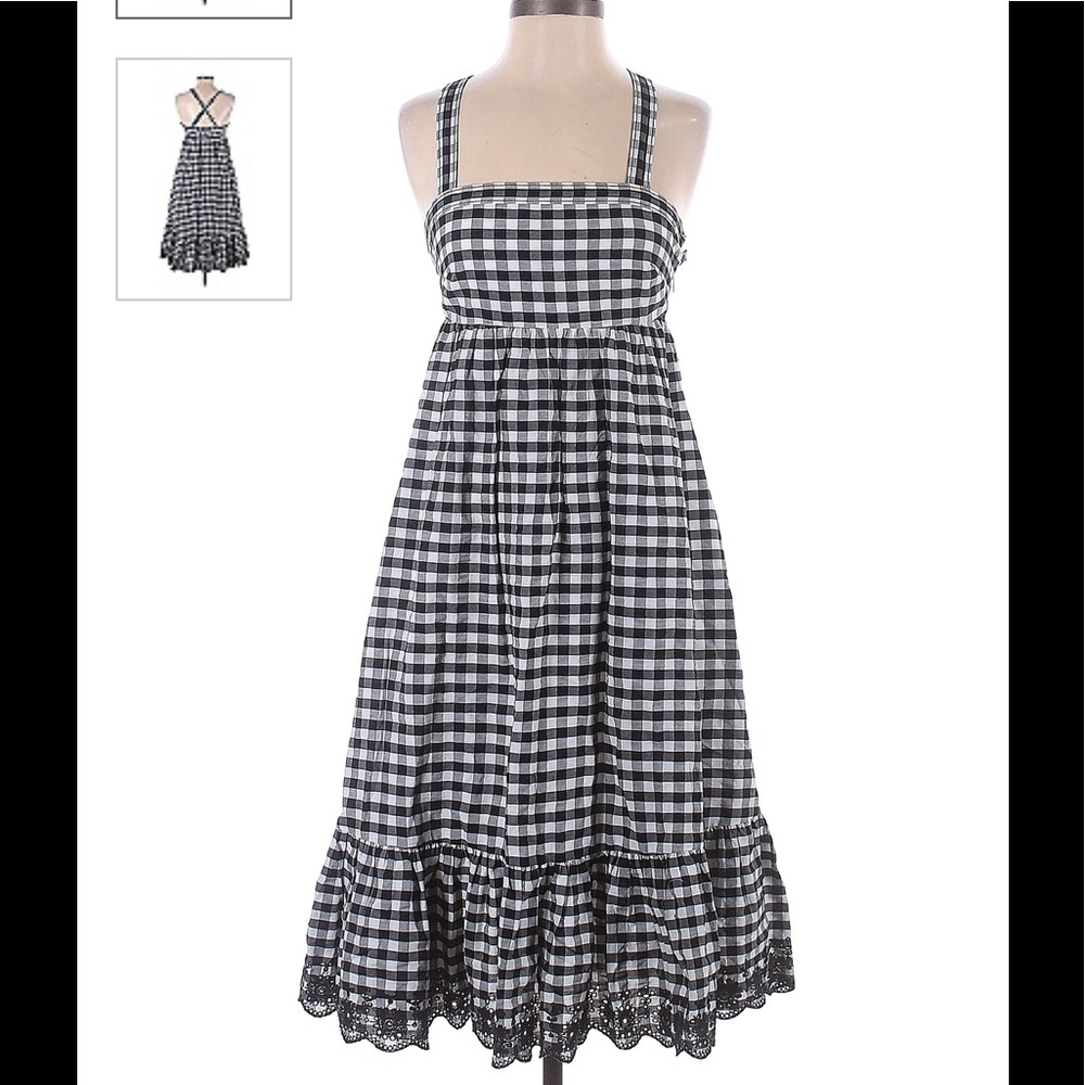 J crew gingham dress size 4